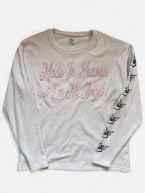 Boys Lie “Made in Heaven…” light pink sweater